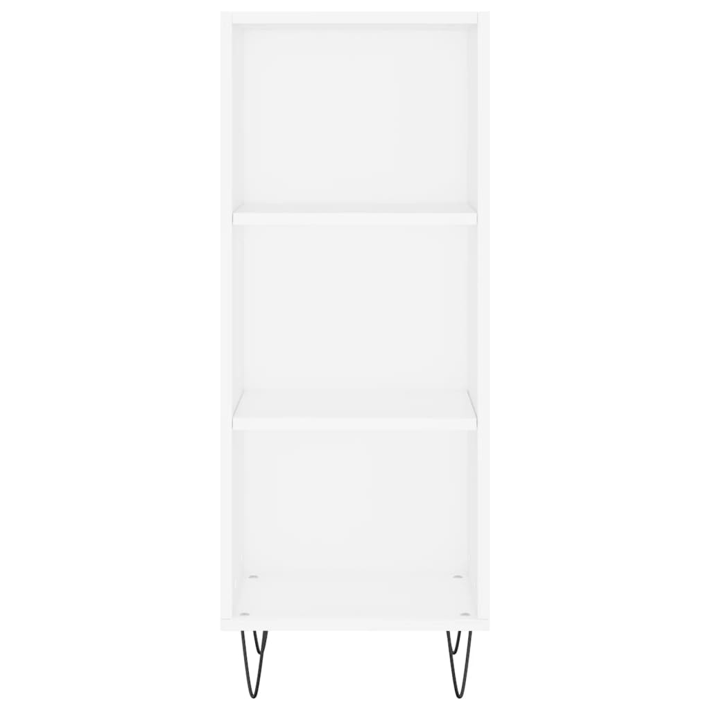 Credenza Bianca 34,5x32,5x90 cm in Legno Multistrato