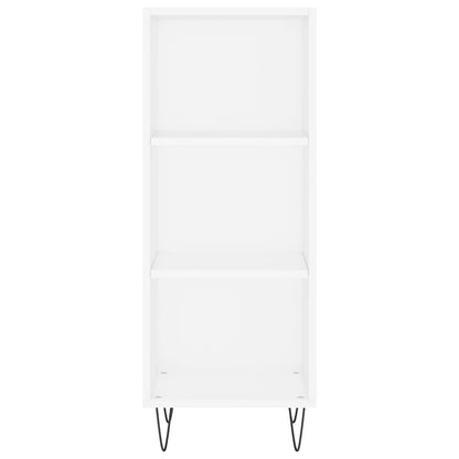 Credenza Bianca 34,5x32,5x90 cm in Legno Multistrato