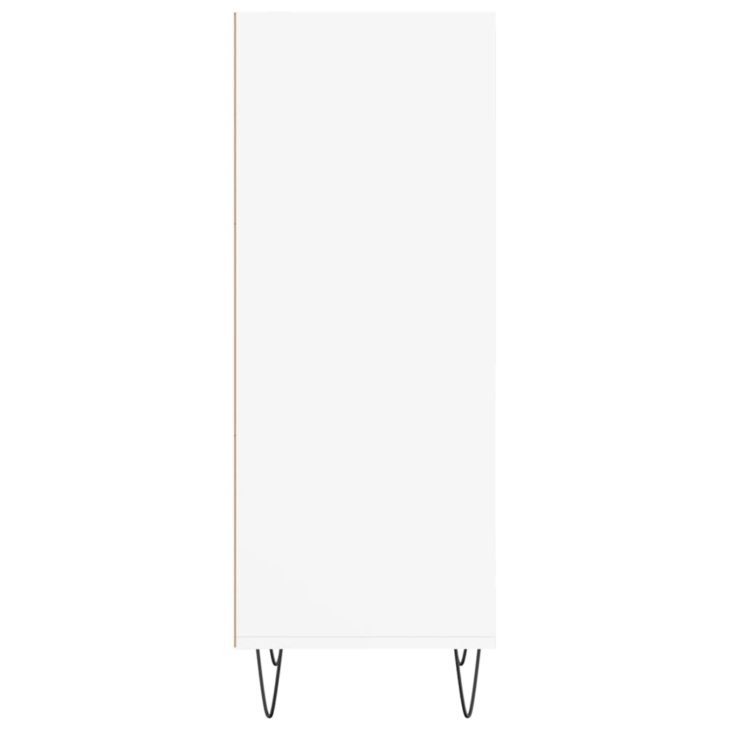 Credenza Bianca 34,5x32,5x90 cm in Legno Multistrato - homemem39
