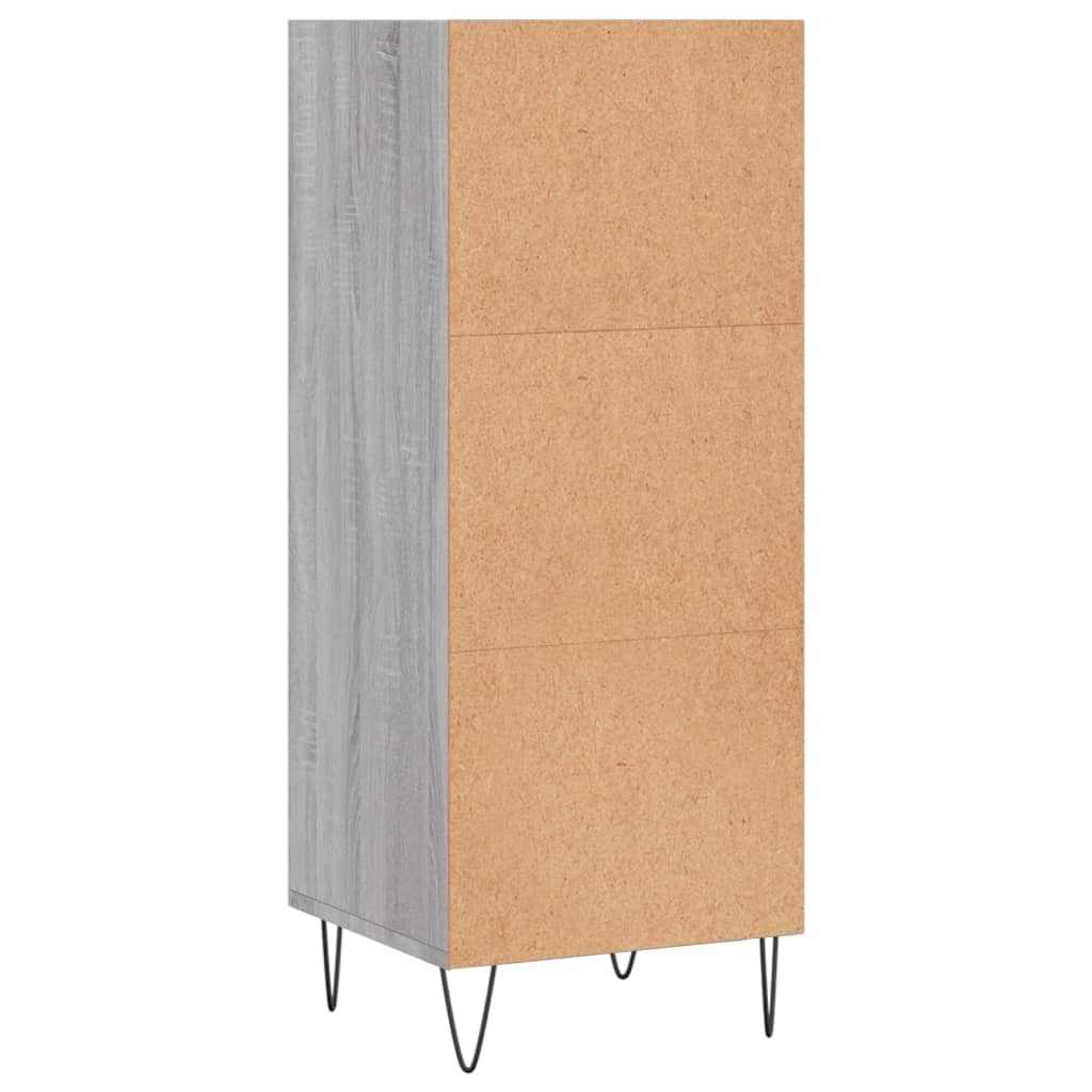 Credenza Grigio Sonoma 34,5x32,5x90 cm in Legno Multistrato - homemem39