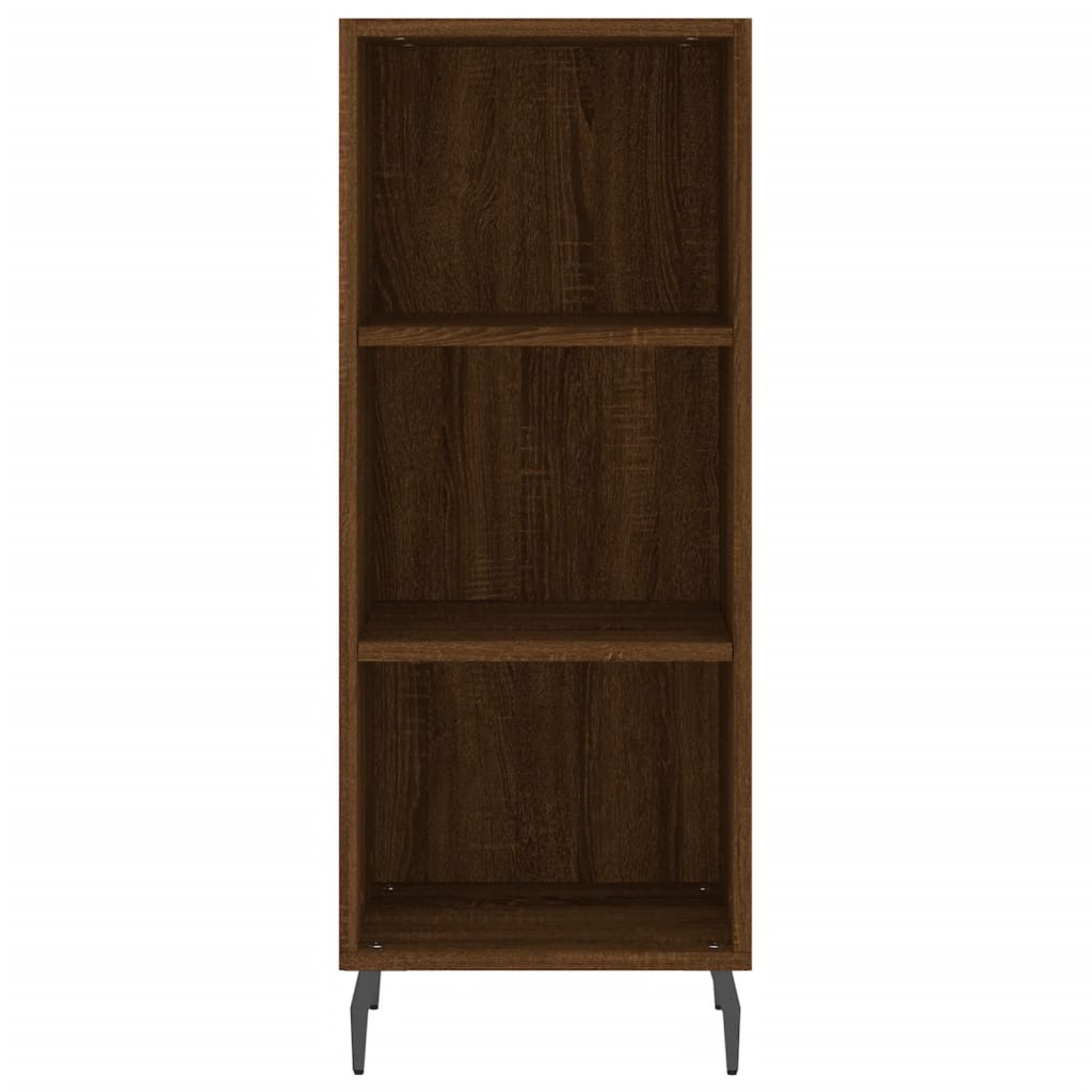 Credenza Rovere Marrone 34,5x32,5x90 cm in Legno Multistrato