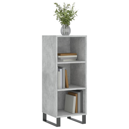 Credenza Grigio Cemento 34,5x32,5x90 cm in Legno Multistrato - homemem39