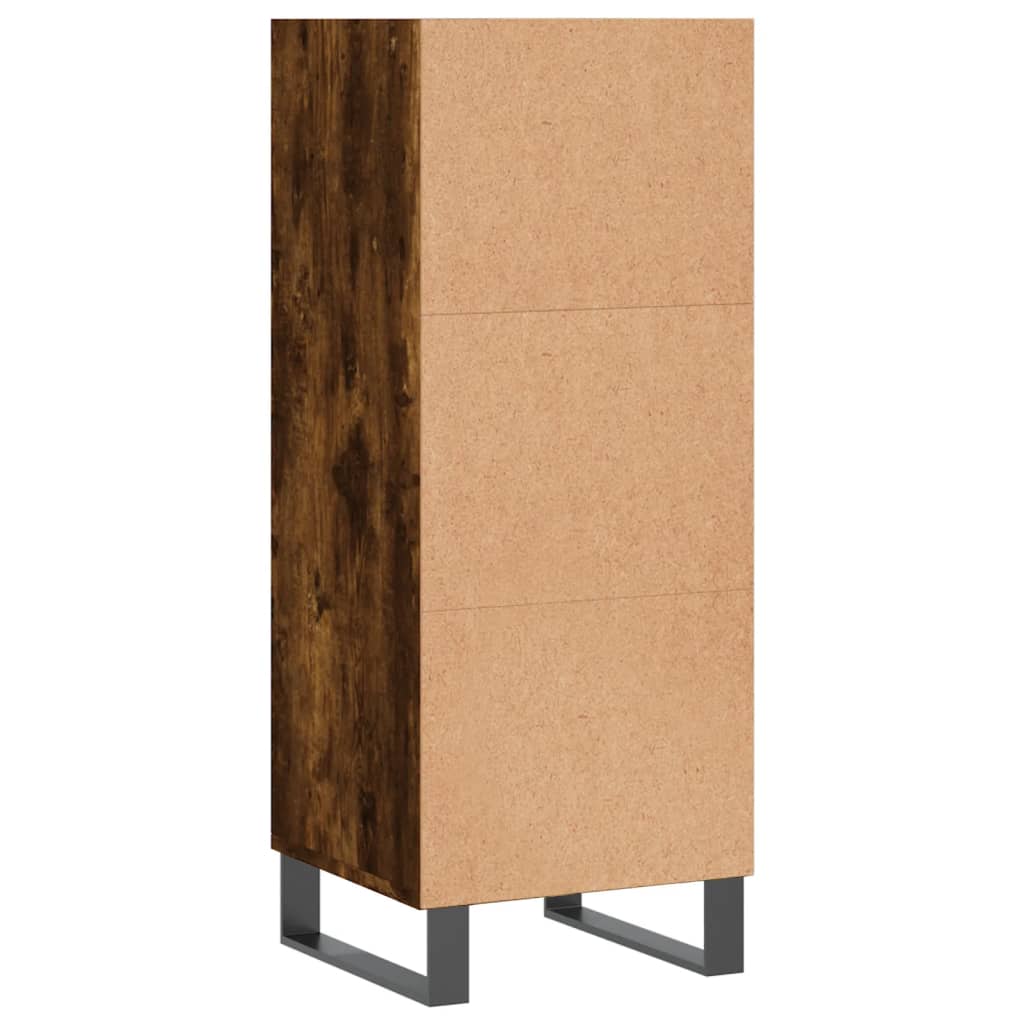 Credenza Rovere Fumo 34,5x32,5x90 cm in Legno Multistrato - homemem39
