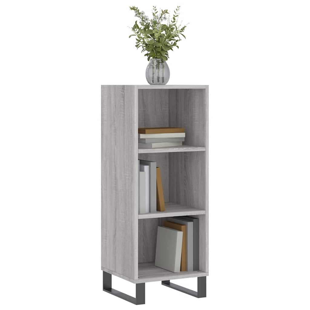 Credenza Grigio Sonoma 34,5x32,5x90 cm in Legno Multistrato - homemem39