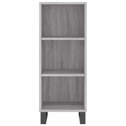 Credenza Grigio Sonoma 34,5x32,5x90 cm in Legno Multistrato