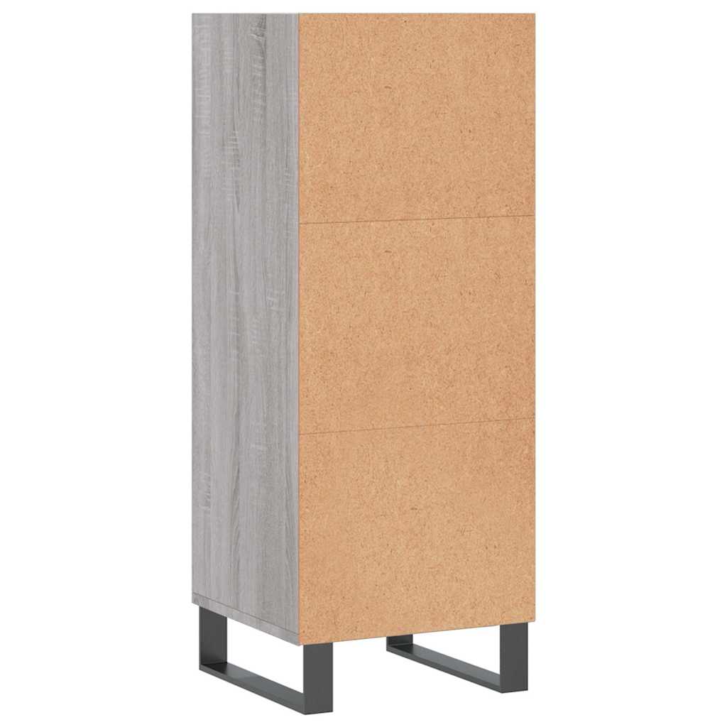 Credenza Grigio Sonoma 34,5x32,5x90 cm in Legno Multistrato | homemem39