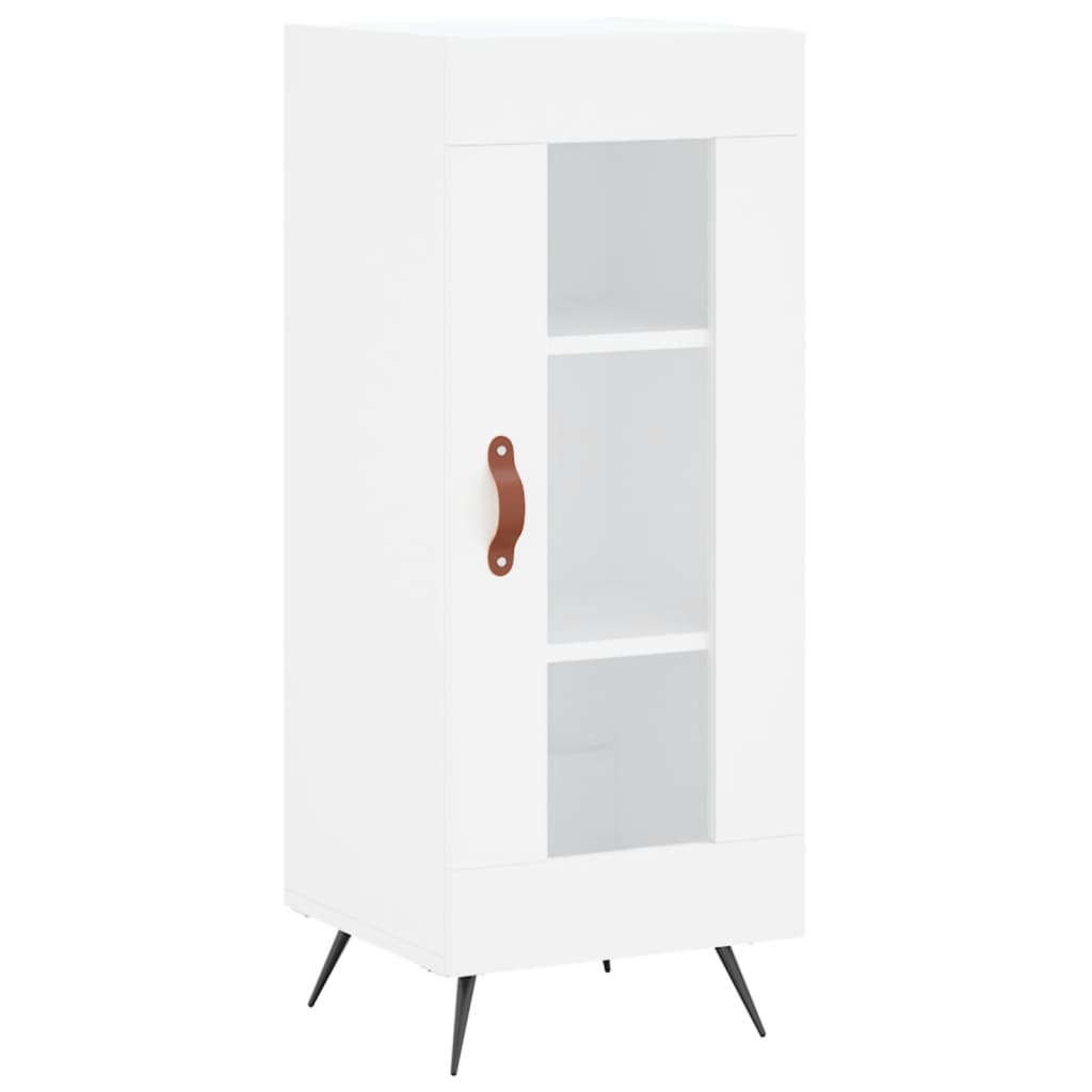 Credenza Bianca 34,5x34x90 cm in Legno Multistrato