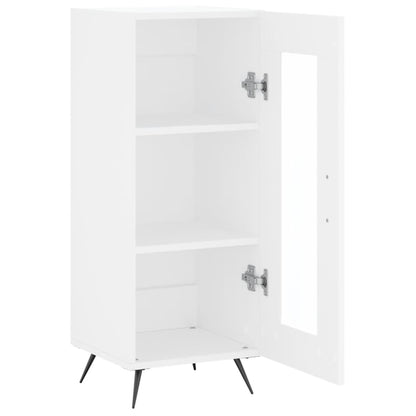 Credenza Bianca 34,5x34x90 cm in Legno Multistrato - homemem39