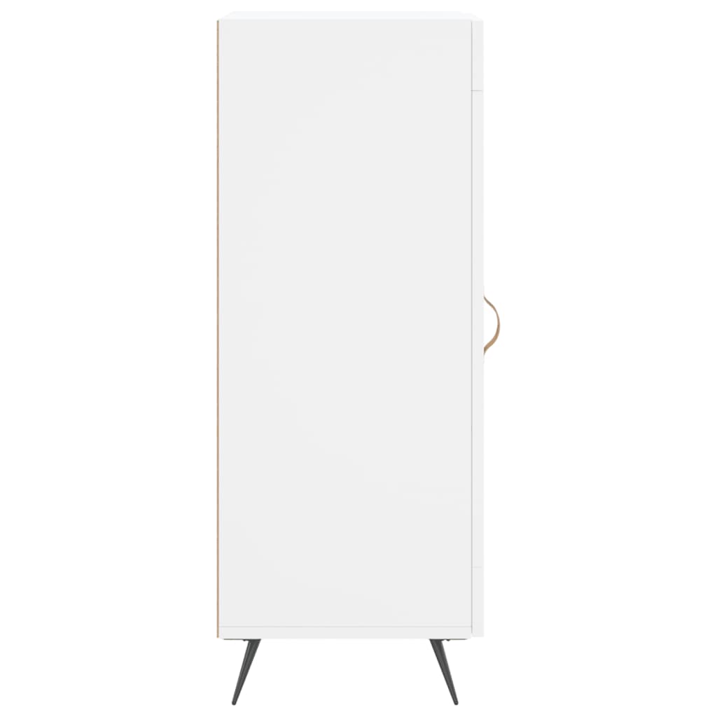 Credenza Bianca 34,5x34x90 cm in Legno Multistrato