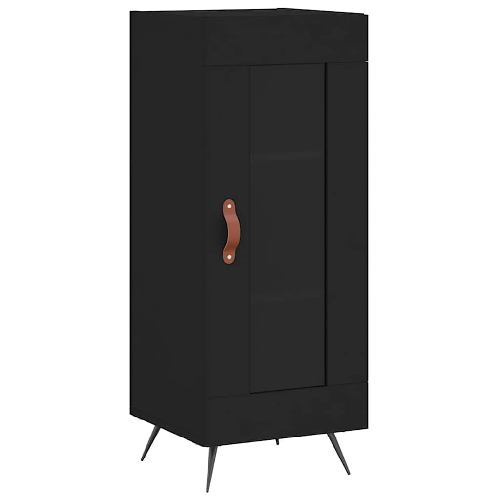 Credenza Nero 34,5x34x90 cm in Legno Multistrato