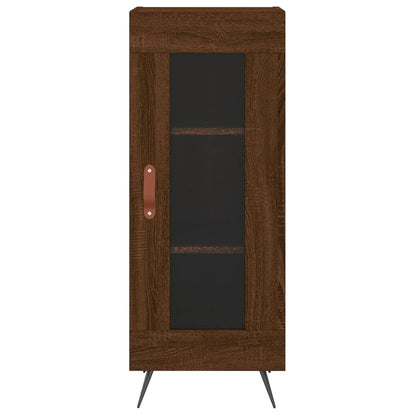 Credenza Rovere Marrone 34,5x34x90 cm in Legno Multistrato