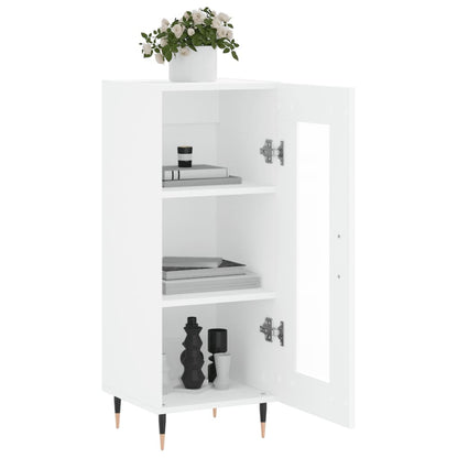 Credenza Bianca 34,5x34x90 cm in Legno Multistrato