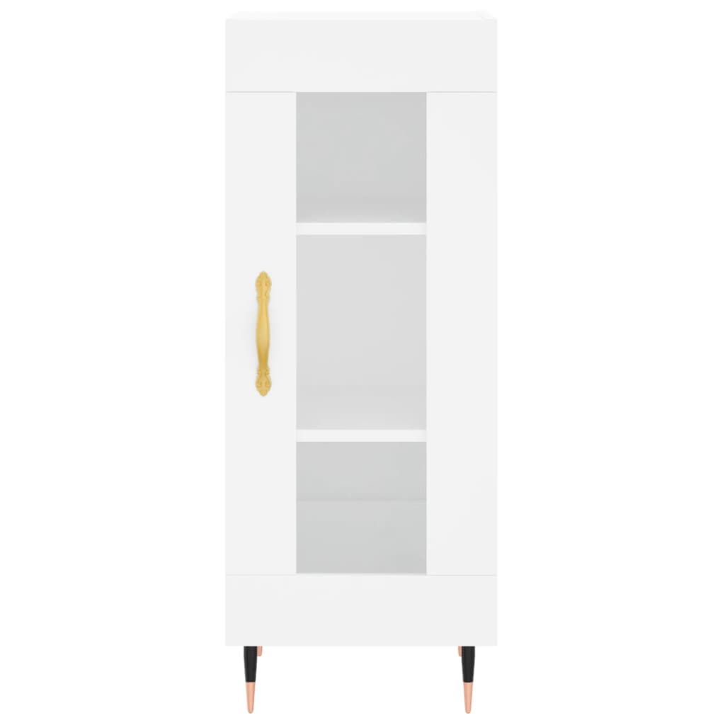 Credenza Bianca 34,5x34x90 cm in Legno Multistrato