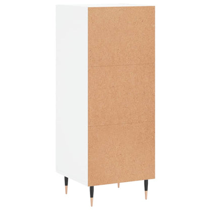 Credenza Bianco Lucido 34,5x34x90 cm in Legno Multistrato - homemem39