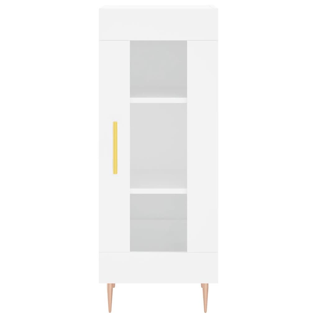 Credenza Bianca 34,5x34x90 cm in Legno Multistrato