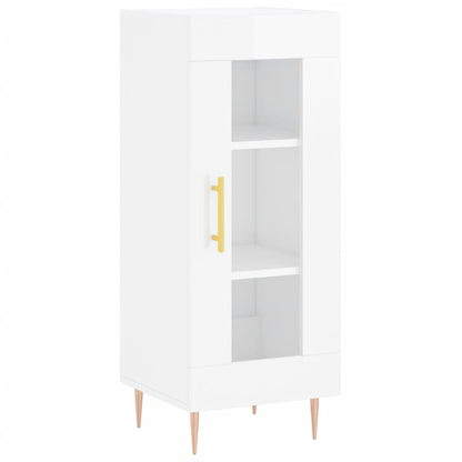 Credenza Bianco Lucido 34,5x34x90 cm in Legno Multistrato - homemem39