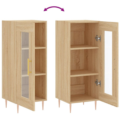 Credenza Rovere Sonoma 34,5x34x90 cm in Legno Multistrato