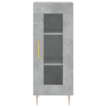 Credenza Grigio Cemento 34,5x34x90 cm in Legno Multistrato - homemem39