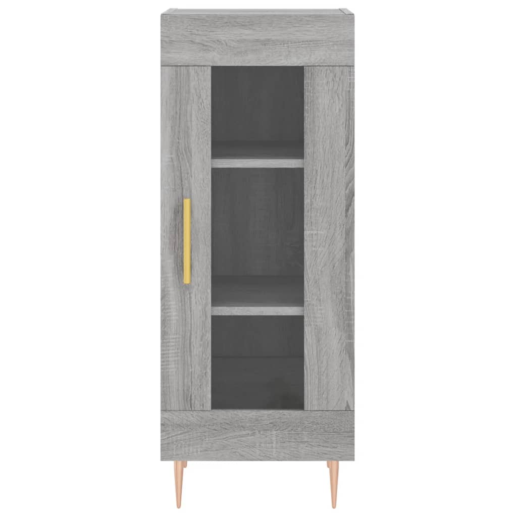 Credenza Grigio Sonoma 34,5x34x90 cm in Legno Multistrato