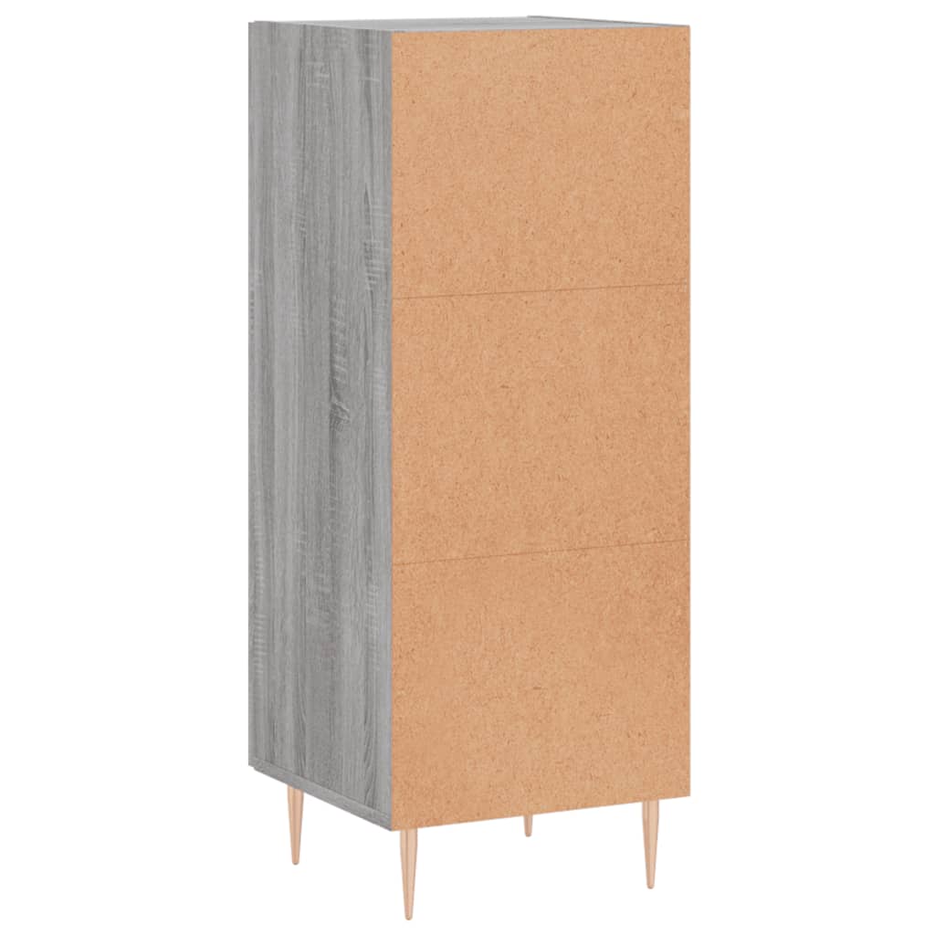 Credenza Grigio Sonoma 34,5x34x90 cm in Legno Multistrato