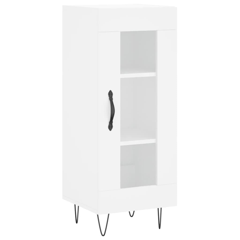Credenza Bianca 34,5x34x90 cm in Legno Multistrato