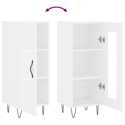 Credenza Bianca 34,5x34x90 cm in Legno Multistrato
