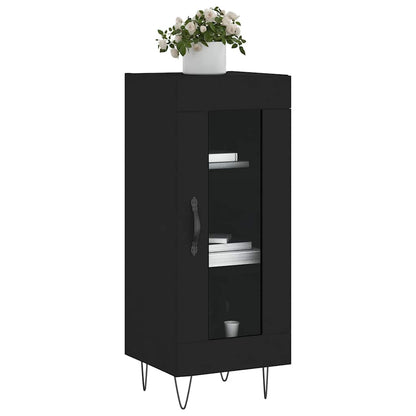 Credenza Nero 34,5x34x90 cm in Legno Multistrato