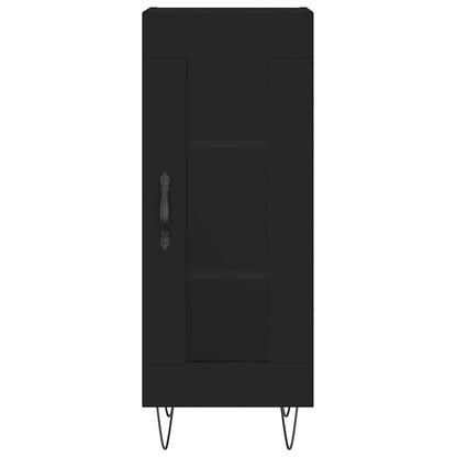 Credenza Nero 34,5x34x90 cm in Legno Multistrato