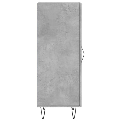 Credenza Grigio Cemento 34,5x34x90 cm in Legno Multistrato