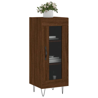 Credenza Rovere Marrone 34,5x34x90 cm in Legno Multistrato