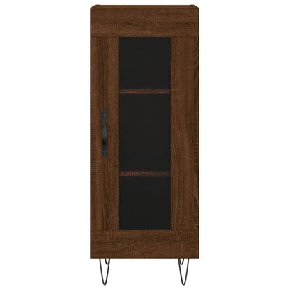 Credenza Rovere Marrone 34,5x34x90 cm in Legno Multistrato