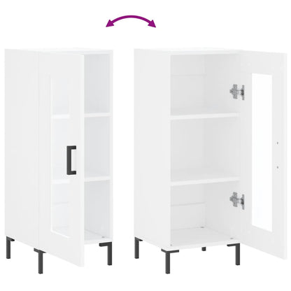 Credenza Bianca 34,5x34x90 cm in Legno Multistrato