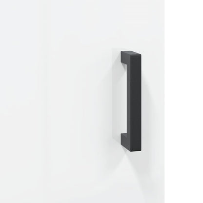 Credenza Bianco Lucido 34,5x34x90 cm in Legno Multistrato