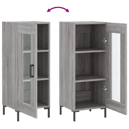 Credenza Grigio Sonoma 34,5x34x90 cm in Legno Multistrato