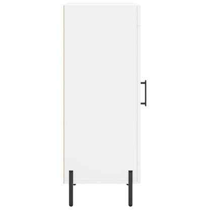 Credenza Bianca 34,5x34x90 cm in Legno Multistrato