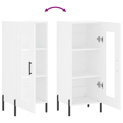 Credenza Bianca 34,5x34x90 cm in Legno Multistrato
