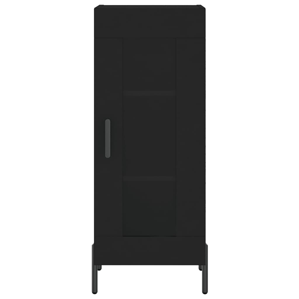 Credenza Nero 34,5x34x90 cm in Legno Multistrato - homemem39