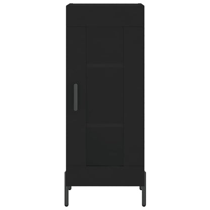 Credenza Nero 34,5x34x90 cm in Legno Multistrato - homemem39
