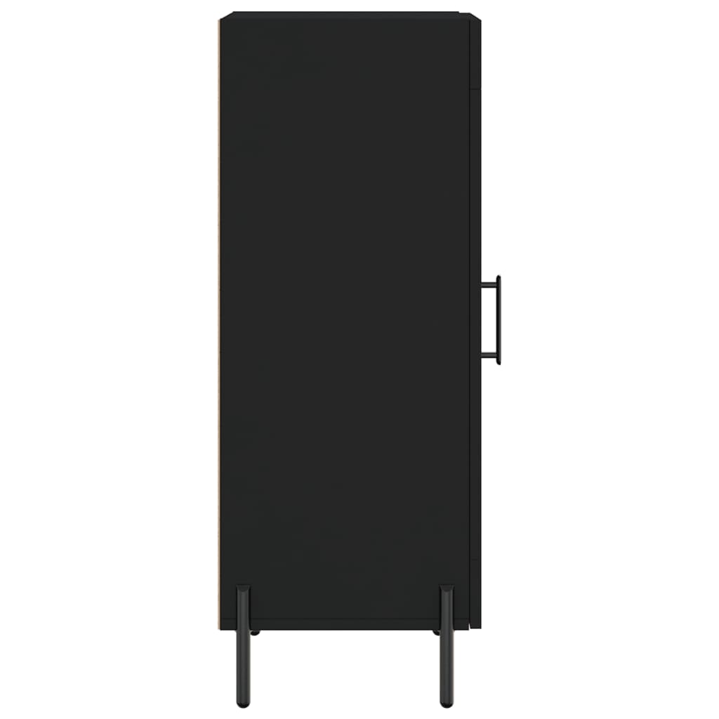Credenza Nero 34,5x34x90 cm in Legno Multistrato - homemem39