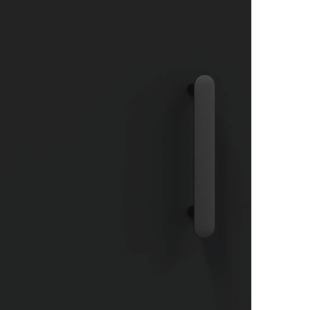 Credenza Nero 34,5x34x90 cm in Legno Multistrato
