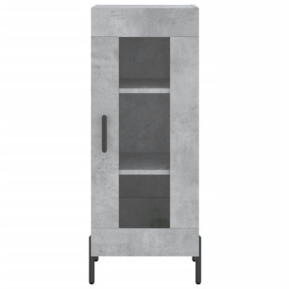 Credenza Grigio Cemento 34,5x34x90 cm in Legno Multistrato - homemem39