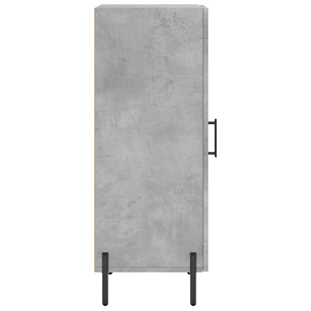 Credenza Grigio Cemento 34,5x34x90 cm in Legno Multistrato