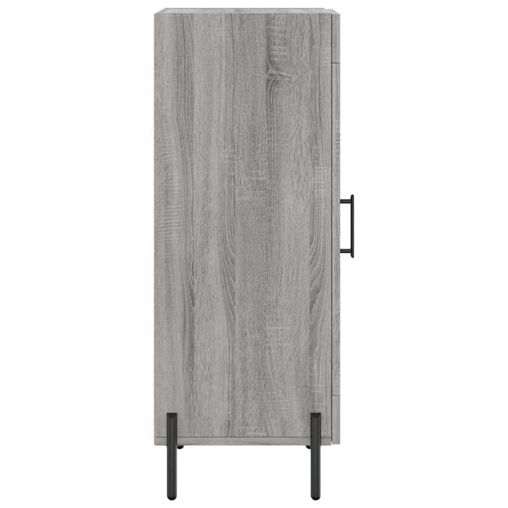 Credenza Grigio Sonoma 34,5x34x90 cm in Legno Multistrato