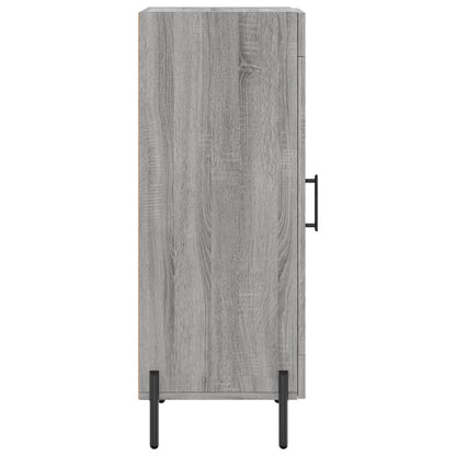 Credenza Grigio Sonoma 34,5x34x90 cm in Legno Multistrato