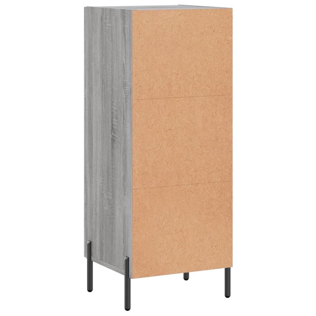 Credenza Grigio Sonoma 34,5x34x90 cm in Legno Multistrato