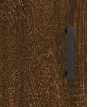 Credenza Rovere Marrone 34,5x34x90 cm in Legno Multistrato