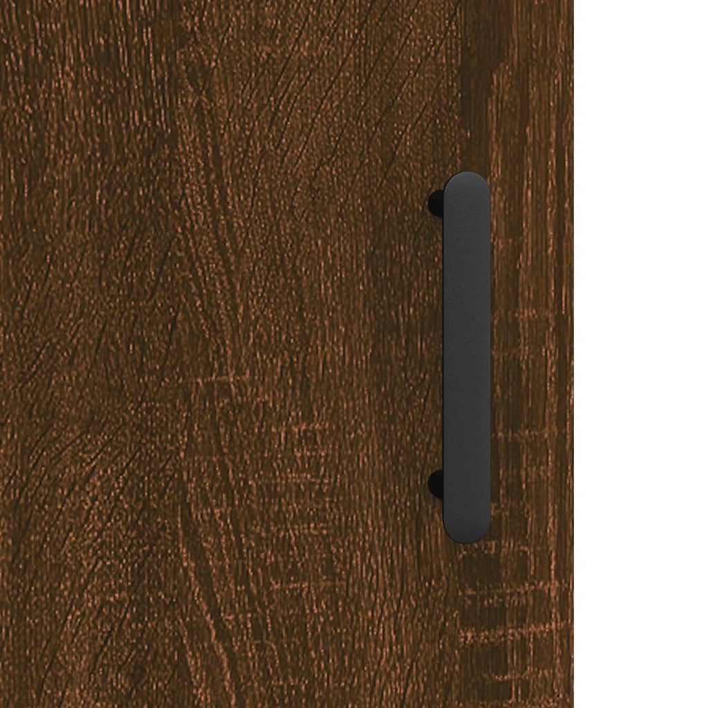 Credenza Rovere Marrone 34,5x34x90 cm in Legno Multistrato