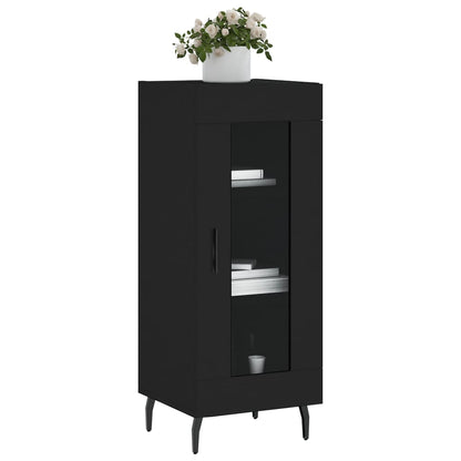 Credenza Nero 34,5x34x90 cm in Legno Multistrato - homemem39