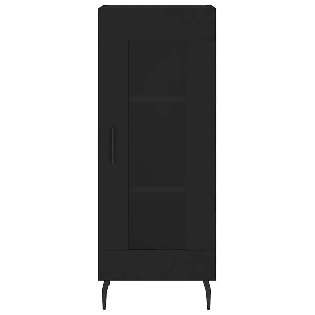 Credenza Nero 34,5x34x90 cm in Legno Multistrato