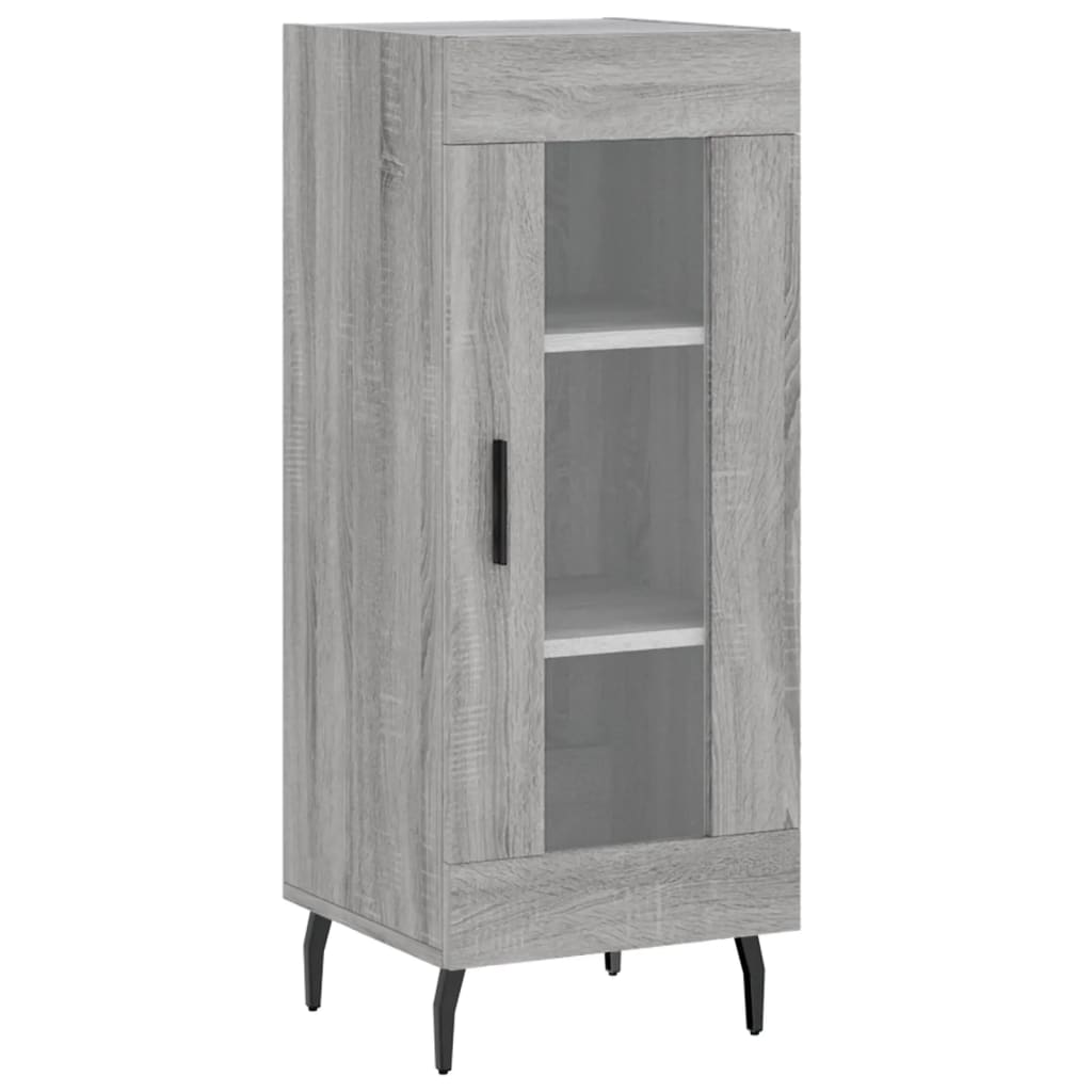 Credenza Grigio Sonoma 34,5x34x90 cm in Legno Multistrato